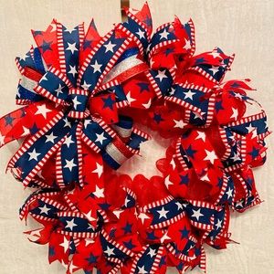 Fourth of July wreath